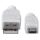 Manhattan Hi-Speed USB Micro-B Anschlusskabel, USB 2.0, Typ A Stecker - Micro-B Stecker, 480 Mbps, 1 m, weiß