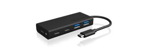 ICY BOX IB-HUB1426-CPD, USB 3.2 Gen 1 Type-C® Hub zu 2x Type-C® und 2x Type-A USB Anschlüssen und Power Delivery bis zu 60 W
