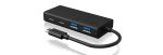 ICY BOX IB-HUB1426-CPD, USB 3.2 Gen 1 Type-C® Hub zu 2x Type-C® und 2x Type-A USB Anschlüssen und Power Delivery bis zu 60 W
