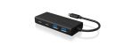 ICY BOX IB-HUB1426-CPD, USB 3.2 Gen 1 Type-C® Hub zu 2x Type-C® und 2x Type-A USB Anschlüssen und Power Delivery bis zu 60 W