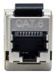 Equip Cat.6 Geschirmter Keystone Inline-Koppler, 8 Stück/Set