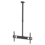 Manhattan Universal TV-Deckenhalterung, Geeignet für Bildschirme von 37" bis 70"* und bis zu 50 kg, 0Â° bis -15Â° neigbar, 360Â° schwenkbar, Teleskopstange 105 bis 156 cm ausziehbar, schwarz