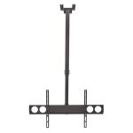 Manhattan Universal TV-Deckenhalterung, Geeignet für Bildschirme von 37" bis 70"* und bis zu 50 kg, 0Â° bis -15Â° neigbar, 360Â° schwenkbar, Teleskopstange 105 bis 156 cm ausziehbar, schwarz