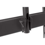 Manhattan Universal TV-Deckenhalterung, Geeignet für Bildschirme von 37" bis 70"* und bis zu 50 kg, 0Â° bis -15Â° neigbar, 360Â° schwenkbar, Teleskopstange 105 bis 156 cm ausziehbar, schwarz