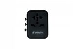 Verbatim 49544 Netzstecker-Adapter Universal Schwarz