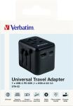 Verbatim 49544 Netzstecker-Adapter Universal Schwarz