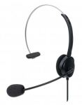 Manhattan 180498 Kopfhörer & Headset Kabelgebunden Kopfband Büro/Callcenter USB Typ-A Schwarz