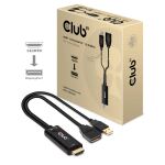 CLUB3D CAC-1331 Videokabel-Adapter 0,25 m HDMI DisplayPort Schwarz