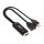 CLUB3D CAC-1331 Videokabel-Adapter 0,25 m HDMI DisplayPort Schwarz