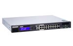 QNAP QGD-1600P Managed Gigabit Ethernet (10/100/1000) Power over Ethernet (PoE) 1U Schwarz, Grau