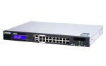 QNAP QGD-1600P Managed Gigabit Ethernet (10/100/1000) Power over Ethernet (PoE) 1U Schwarz, Grau