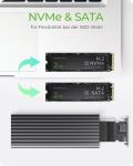 ICY BOX IB-1817MC-C31, Type-C® USB 3.2 Gen 2 zu PCIe NVMe & SATA M.2 2230/2242/2260/2280 SSD Gehäuse mit Schreibschutz