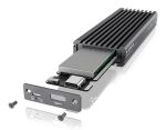 ICY BOX IB-1817MC-C31, Type-C® USB 3.2 Gen 2 zu PCIe NVMe & SATA M.2 2230/2242/2260/2280 SSD Gehäuse mit Schreibschutz