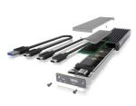 ICY BOX IB-1817MC-C31, Type-C® USB 3.2 Gen 2 zu PCIe NVMe & SATA M.2 2230/2242/2260/2280 SSD Gehäuse mit Schreibschutz