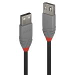 Lindy 36703 USB Kabel USB 2.0 2 m USB A 0,48 Gbit/s Schwarz, Grau
