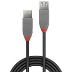 Lindy 36703 USB Kabel USB 2.0 2 m USB A 0,48 Gbit/s Schwarz, Grau