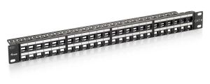 Equip 48-Port Keystone Cat.6 Ungeschirmtes Patch Panel, Schwarz