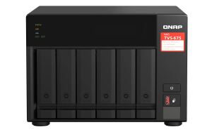 QNAP TVS-675 NAS Tower ZhaoXin KaiXian KX-6000 KX-U6580 8 GB DDR4 0 TB QuTS hero Schwarz