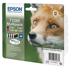 Epson Fox T1285 Fuchs DURABrite Ultra Multipack 4 Farben Tinte