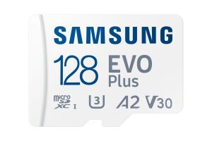 Samsung EVO Plus microSD-Speicherkarte (2024) (inkl. SD Adapter) - 128 GB