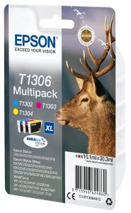 Epson Stag T1306 Hirsch DURABrite Ultra Multipack 3 Farben Tinte