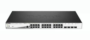 D-Link DGS-1210-28MP/E Netzwerk-Switch Managed L2 Gigabit Ethernet (10/100/1000) Power over Ethernet (PoE) 1U Schwarz, Grau