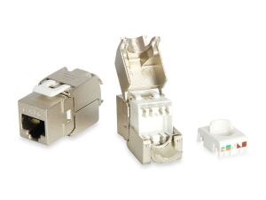 Equip Cat.6 abgeschirmter Keystone Jack werkzeugfrei, 8 Stück/Packung