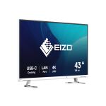 EIZO FlexScan EV4340X-WT Computerbildschirm 108 cm (42.5") 3840 x 2160 Pixel 4K Ultra HD LCD Weiß