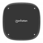 Manhattan 102346 Ladegerät für Mobilgeräte Universal Schwarz AC Kabelloses Aufladen Schnellladung Drinnen