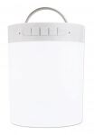 Manhattan Sound Science LED-Bluetooth-Lautsprecher, Kabellose Musikwiedergabe, LED-Licht mit drei Helligkeitsstufen und sechs Farben, integrierte Bedienelemente, MicroSD-Kartenslot, 3,5-mm-Klinkenbuchse