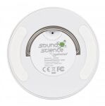 Manhattan Sound Science LED-Bluetooth-Lautsprecher, Kabellose Musikwiedergabe, LED-Licht mit drei Helligkeitsstufen und sechs Farben, integrierte Bedienelemente, MicroSD-Kartenslot, 3,5-mm-Klinkenbuchse