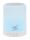 Manhattan Sound Science LED-Bluetooth-Lautsprecher, Kabellose Musikwiedergabe, LED-Licht mit drei Helligkeitsstufen und sechs Farben, integrierte Bedienelemente, MicroSD-Kartenslot, 3,5-mm-Klinkenbuchse