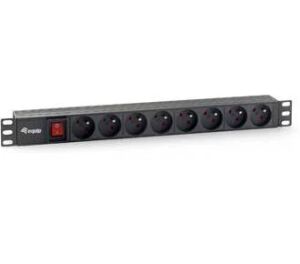 Equip 333285 Stromverteilereinheit (PDU) 8 AC-Ausgänge 1U Schwarz