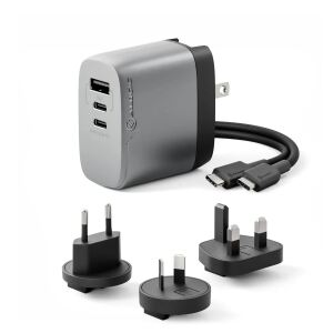 ALOGIC WCM3X67-SGR Ladegerät für Mobilgeräte Laptop, Smartphone, Tablets Grau AC Schnellladung Drinnen