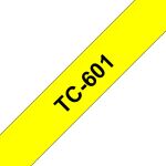 Brother TC-601 Etiketten erstellendes Band Schwarz auf gelb