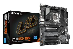 GIGABYTE B760 DS3H GEN5 Mainboard – Unterstützt Intel Core Prozessoren der 14. Generation, 8+2+1 Phasen Digital-VRM, bis zu 5600 MHz DDR5, 2 x PCIe 4.0 M.2, 1 GbE LAN, USB 3.2 Gen 2x2