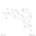 Neomounts FPMA-W960D Doppel Monitor-/TV-Wandhalterung 10-27" - volle Bewegung