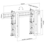 Equip 37"-70" Pop-Out-Videowandhalterung