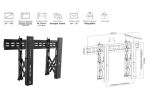 Equip 37"-70" Pop-Out-Videowandhalterung