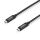 Lindy 43308 USB Kabel USB 3.2 Gen 2 (3.1 Gen 2) 5 m USB C 10 Gbit/s 60 W Schwarz