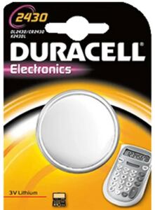Duracell 030398 Haushaltsbatterie Einwegbatterie CR2430 Lithium