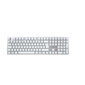 CHERRY KC 200 MX Tastatur Universal USB QWERTZ Deutsch Silber, Weiß
