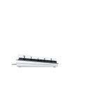 CHERRY KC 200 MX Tastatur Universal USB QWERTZ Deutsch Silber, Weiß