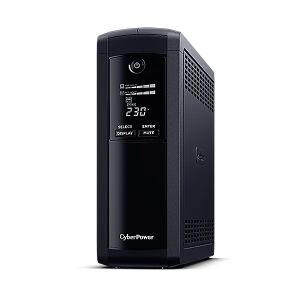 CyberPower VP1200EILCD Line-Interactive USV 1200VA/720W USB (HID), AVR, LCD, RJ45 Lan Protection, Ausgang (8) IEC