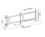 Equip 32"-75" motorisierte TV-Schwenkhalterung