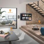 Equip 32"-75" motorisierte TV-Schwenkhalterung