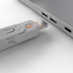 Lindy 40623 Schnittstellenblockierung Türblockierschlüssel USB Typ-A Orange Acrylnitril-Butadien-Styrol (ABS) 1 Stück(e)