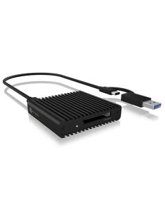 ICY BOX IB-CR404-C31, Kartenleser, CF Express 2.0 Type-B, USB 3.2 Gen 2, Status LED, Aluminium, Schwarz