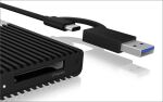 ICY BOX IB-CR404-C31, Kartenleser, CF Express 2.0 Type-B, USB 3.2 Gen 2, Status LED, Aluminium, Schwarz
