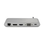 Kensington UH1440P Mobile USB-C Duale Video Dockingstation mit 85 W Power Pass-Through – DP/HDMI/VGA